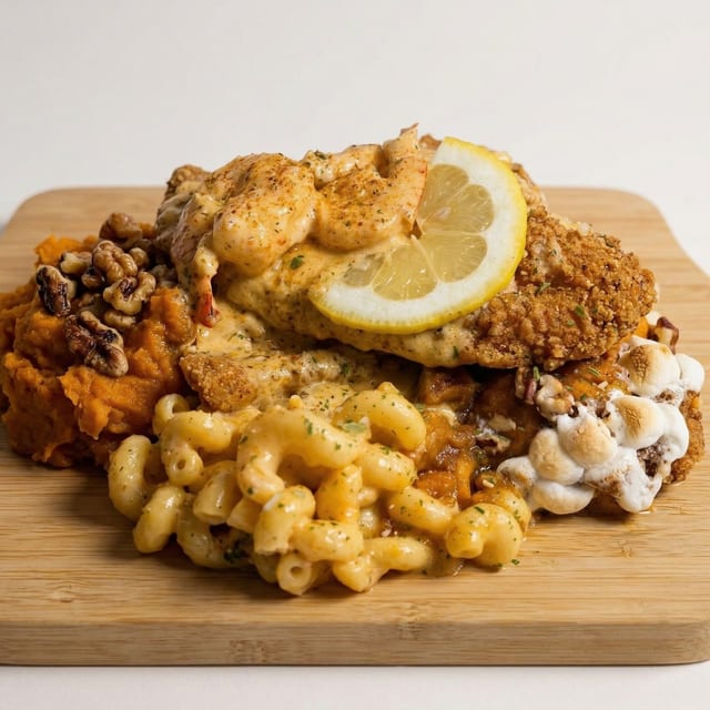 Smothered Fish Dinner.